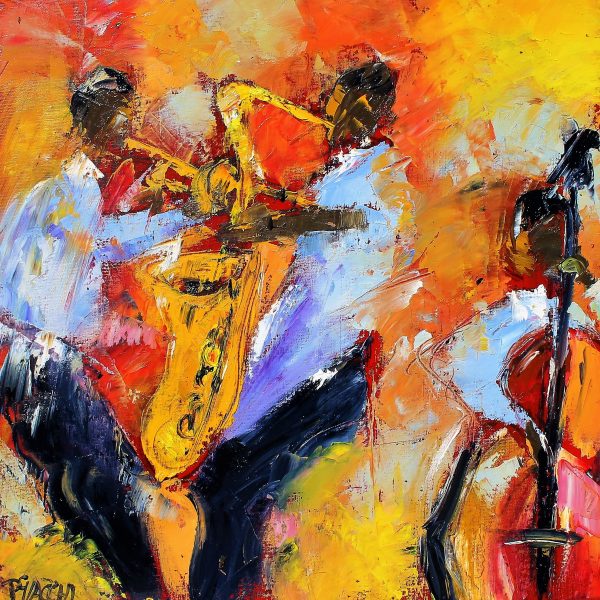 Jazz mania ( hst 40x40cm) Vendu