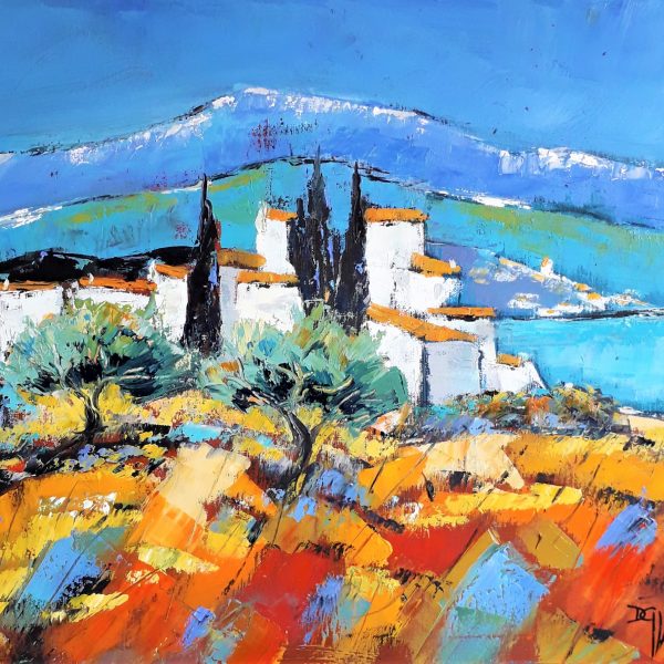 Village des Hautes alpes (55x46)   vendu