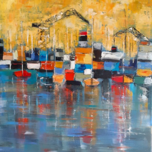 Chantier naval ( 92x73) vendu