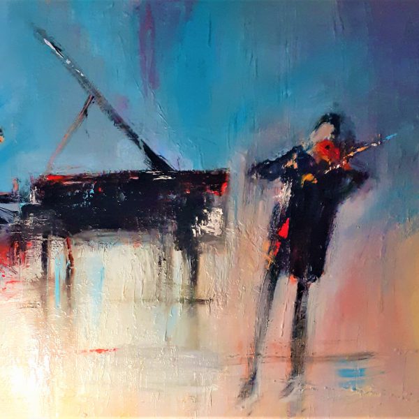 Mélodie pour piano et violon (81x65)