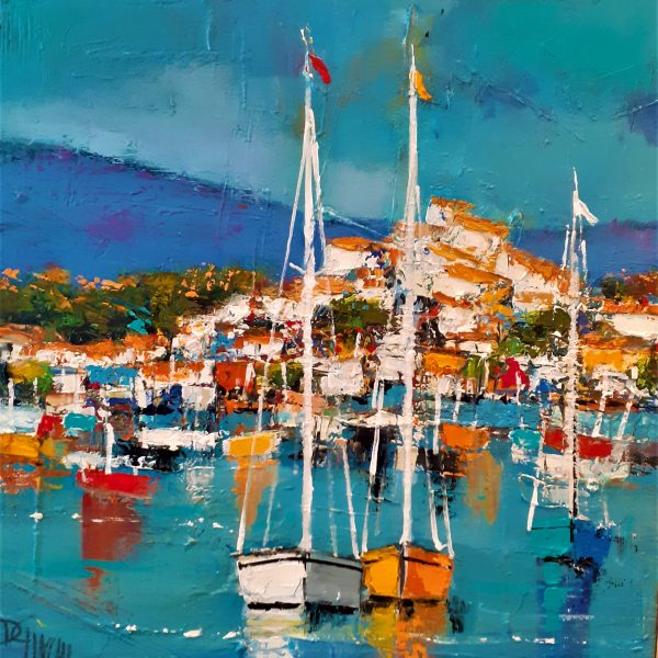 petit port  (40x40cm) Vendu