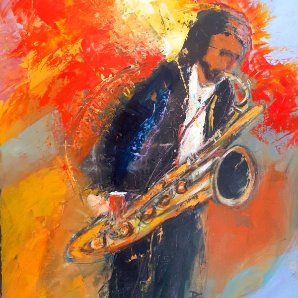 Le saxophoniste  (61x50)