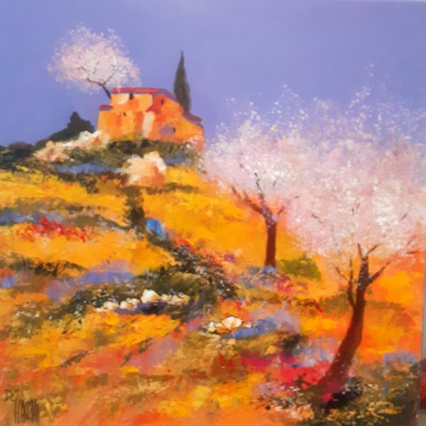 Les amandiers   (50x50)  vendu