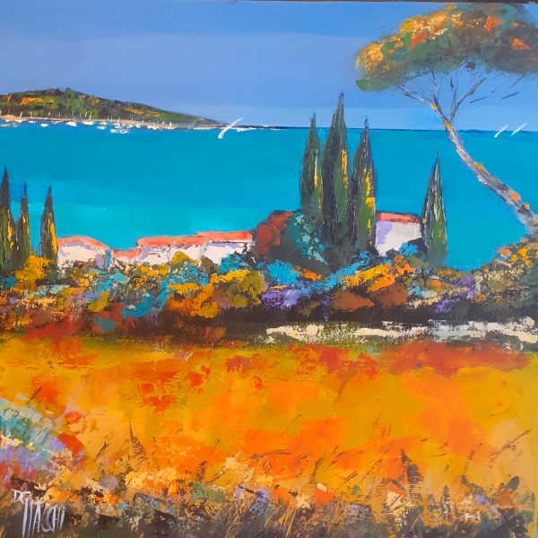 Vue sur mer (hst 60x60)  550€