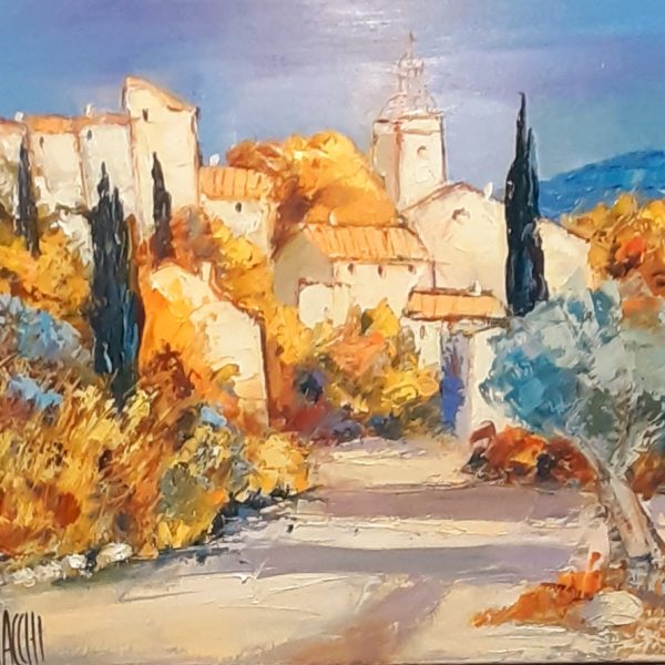 Village provençal ( hst 50x40) 360€