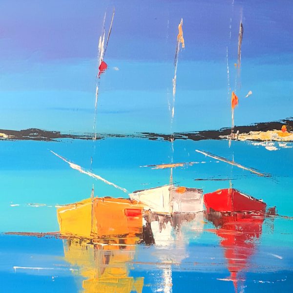 Bateaux à la Madrague ( 50x40) 400€