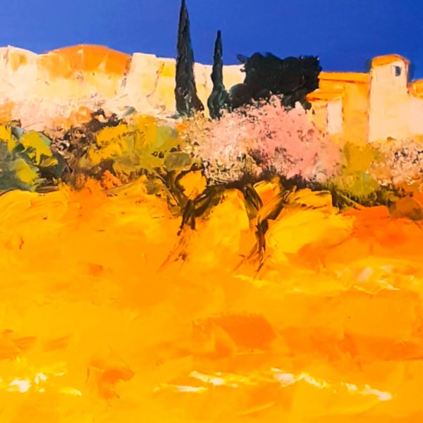 Petite chapelle dans le Lubéron (100x50)  850€