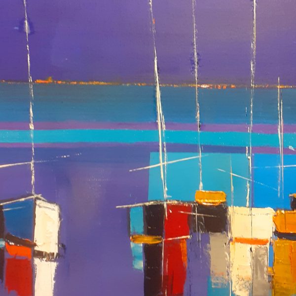 Couleurs de coques III     380€  (hst 40x30)