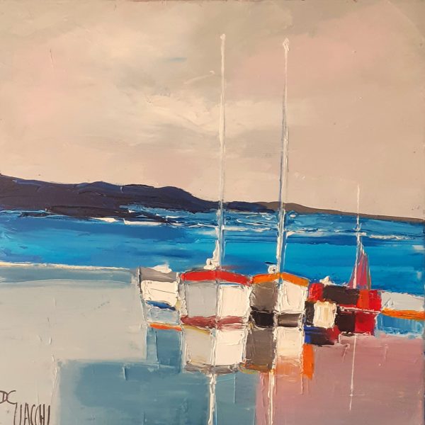 Debut de soirée (hst 40x40) 360€