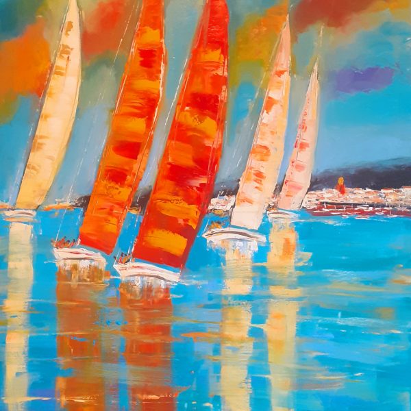 Les voiles de St Tropez (100x80)   1200€