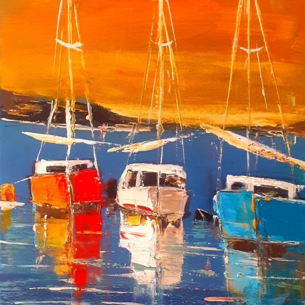 Vapeurs du soir  (hst 40x30)  350€