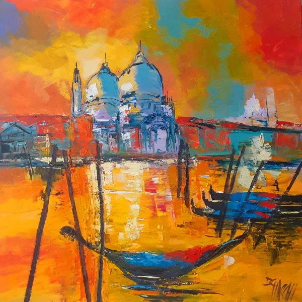 Venise rouge  ( 60x60)    580€