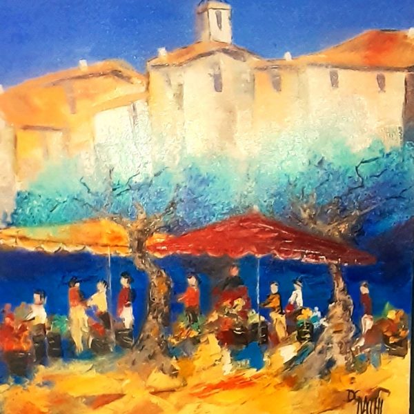 Vide-greniers au village  (50x50) 450€